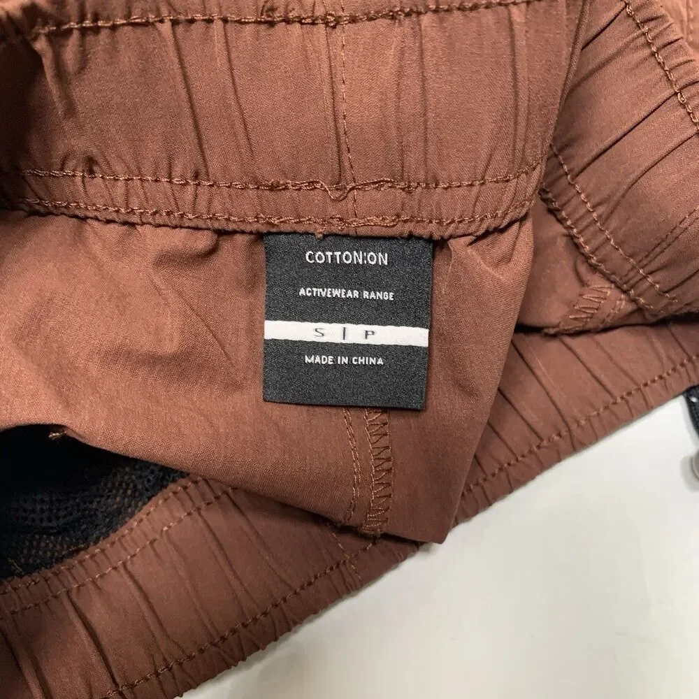 Cotton On Brown Shorts Men's Small Polyamide Stretch Cargo Pockets